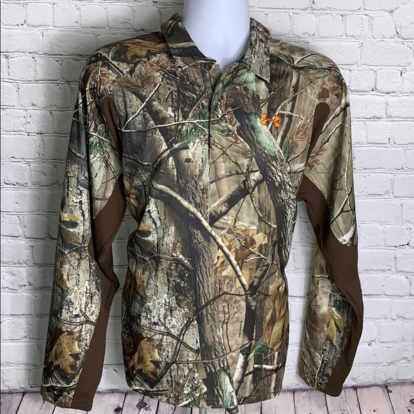 Under Armour Other - Under Armour Real Tree Camo LS Polo Men Large